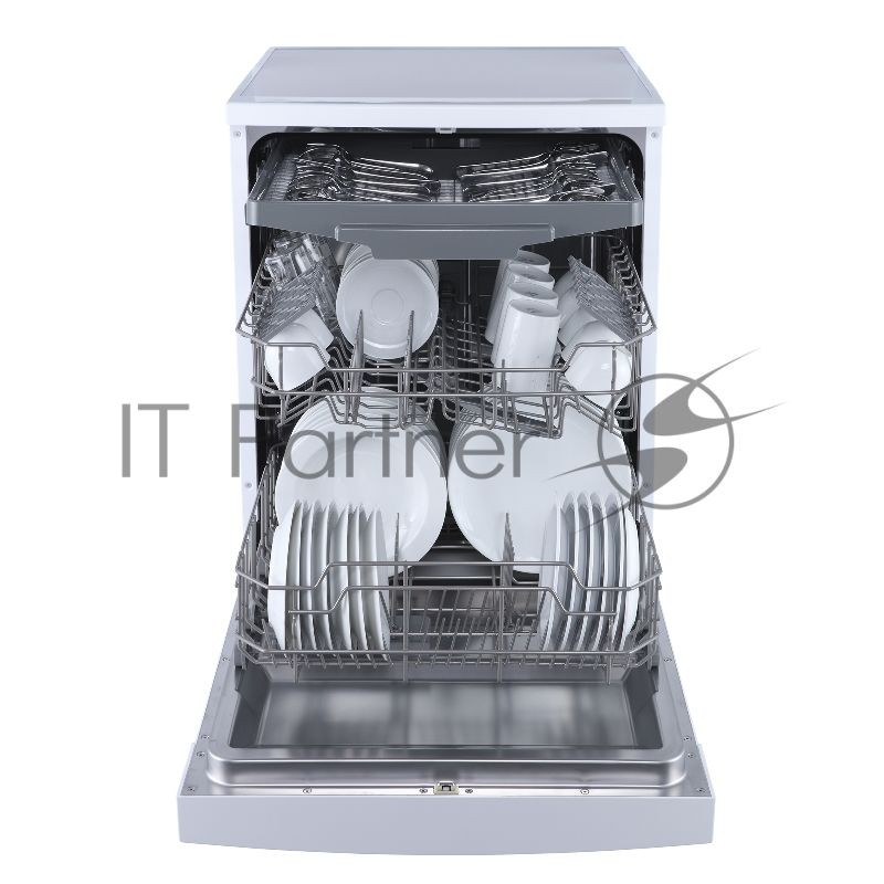 Посудомоечная машина Бирюса DWF-614/6 W, белый, 59.8 см, 14 компл., 49 дБ, класс A++