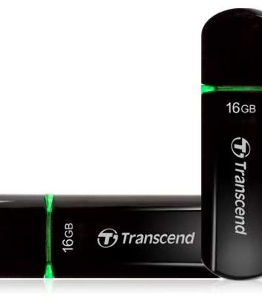 Флешка USB Transcend Jetflash 600 (TS16GJF600), 16Gb, USB 2.0, R/W 30/15, черный/зеленый