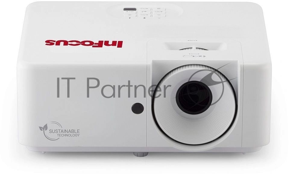 Лазерный проектор InFocus IN1108ST DLP, FullHD, 3800 lm, 2 000 000:1, TR 0.5:1, 2xHDMI 2.0, 3.5mm audio out, USB A х1, RS232, 15W, 3.1 кг, белый