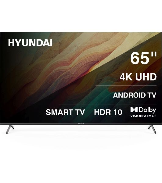 Телевизор Hyundai 65" H-LED65BU7009 черный LED UHD 60Hz Smart TV