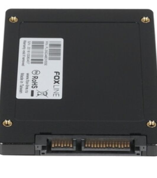 Накопитель SSD Foxline SSD X5ST, 480GB, 2.5" 7mm, SATA3, 3D TLC, R/W 500/450MB/s, IOPs 60 000/70 000, TBW 300, DWPD 1 (2 года)