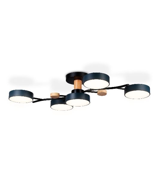 Светильник Ambrella light FL4835/5 BK черный 3000K-6400K 70W 830*400*160 (ПДУ ИК)