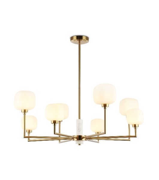Люстра Ambrella light LH53017/8 BS/FR латунь/белый матовый G9*8 max 40W D830*680