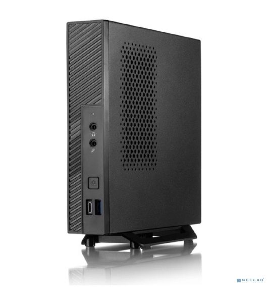 Корпус Foxline FL-L01-AD120-D65, USFF Desktop, чёрный, БП 120 Вт (внешний адаптер)