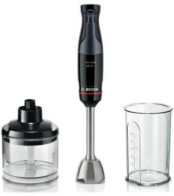 Блендер погружной Bosch MSM4B620 черный, 1000 Вт, плавная регулировка