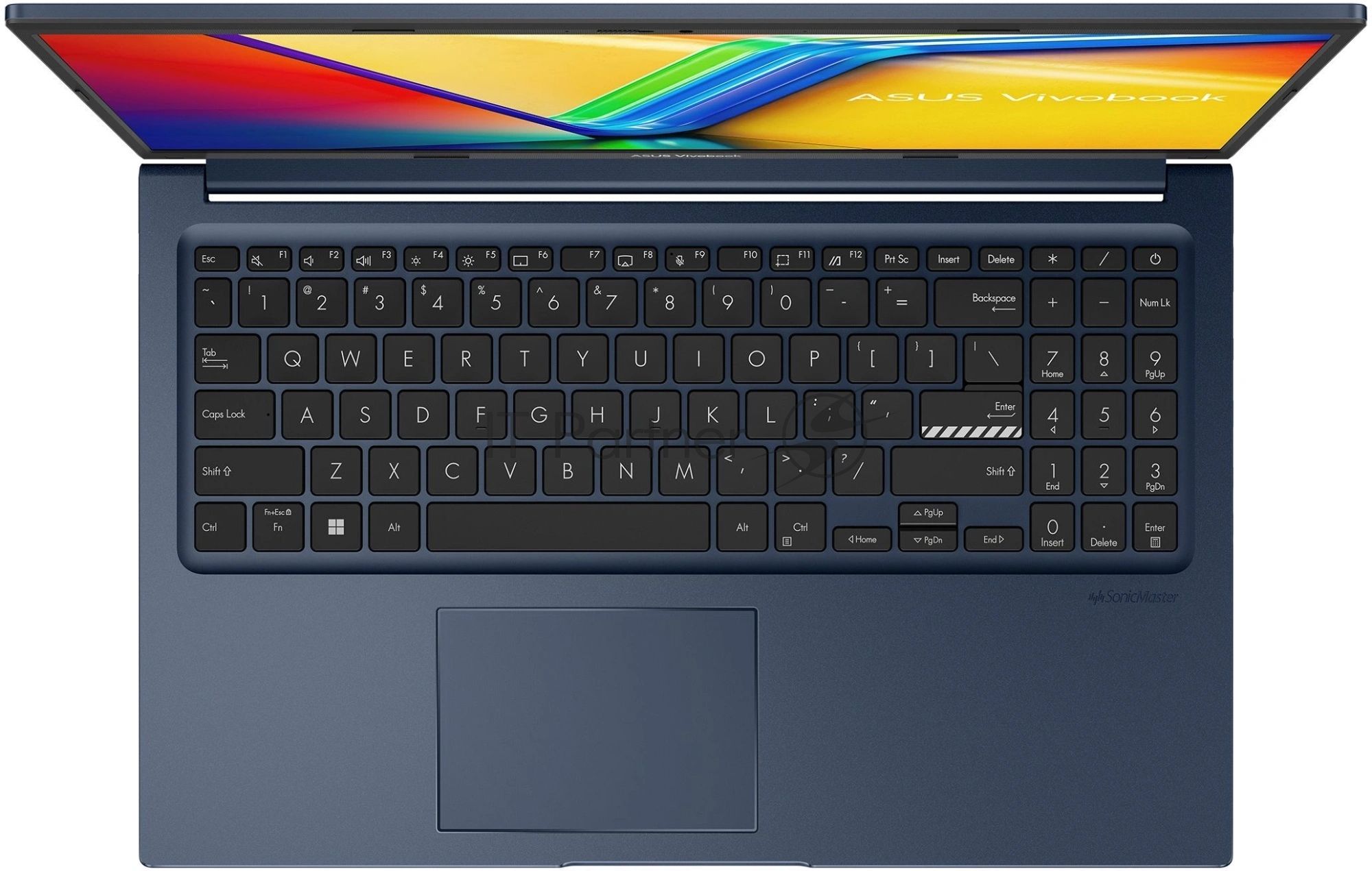 Ноутбук Asus Vivobook 15 X1504VA-BQ4061/15.6"/IPS/Intel Core 3 100U/8Gb/512Gb SSD/Intel Graphics/без ОС/синий/1.7kg