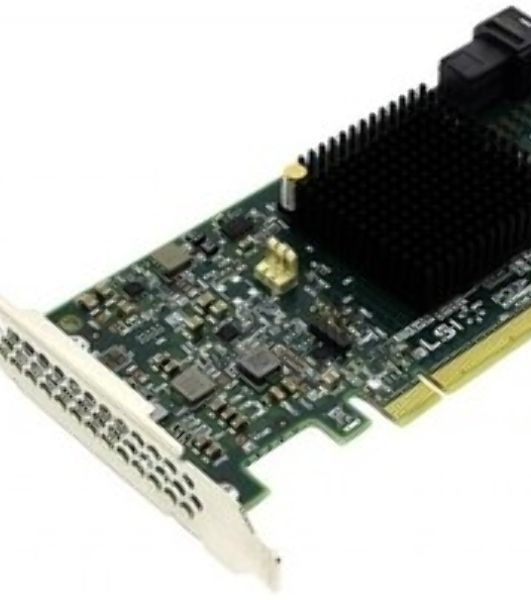 RAID-контроллер Broadcom LSI MegaRAID SAS 9341-4i SGL (LSI00419/05-26105-00(H) PCIe 3.0 x8 LP, SAS/SATA 12G, RAID 0,1,5,10,50, 4port(1хint SFF8643), 3008ROC, 5,