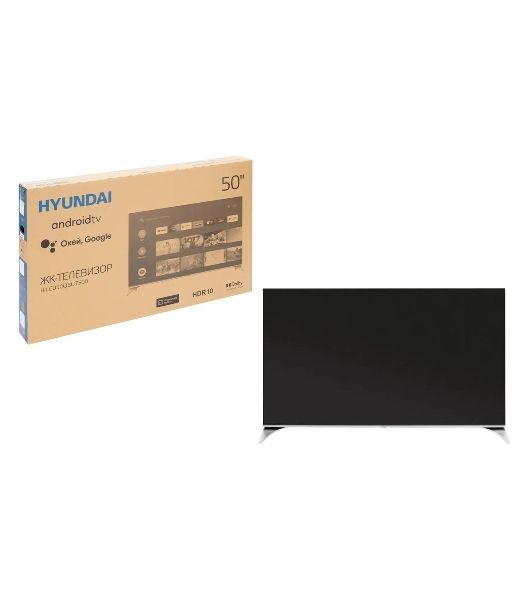 Телевизор Hyundai 55" H-LED55QBU7500 черный QLED UHD 60Hz Smart TV