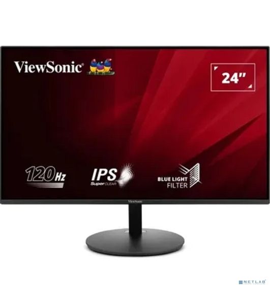 Монитор 23.8" ViewSonic VA24E1-H IPS 1920x1080, 120 Гц, 5 мс, 16:9, 250 кд/м², HDMI 1.4, VGA, черный