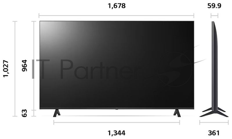 Телевизор LG 65" 65UR78006LK черный LED 4K UHD 50Hz WebOS