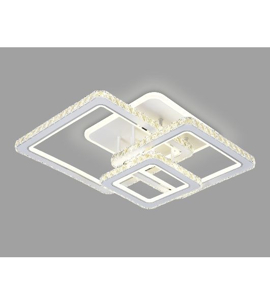 Управляемый светодиодный светильник Ambrella light FA1732/3 WH/CH белый/хром 145W 3000K/4200K/6400K 670*510*150 (ПДУ РАДИО 2.4G)