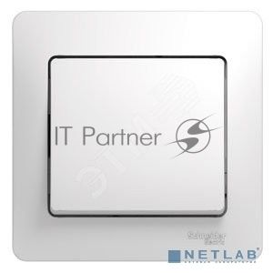 Выключатель 1-кл. СП Glossa 10А IP20 10AX в сборе белый SchE GSL000112