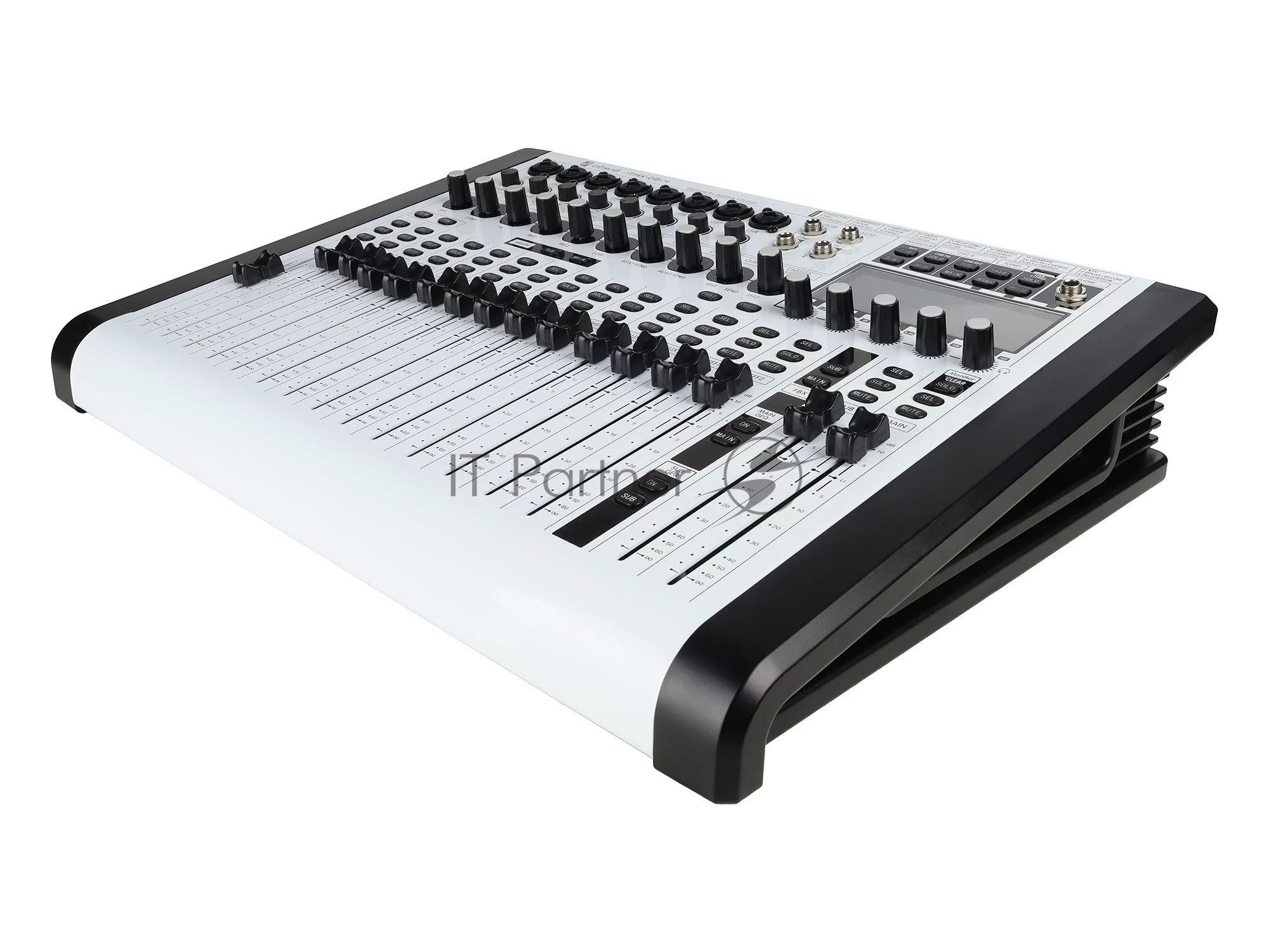 Микшер Intrend ITMIX-D8-4 цифровой, 12 входов (8 аналоговых, 1 стерео, 2 USB), 2 группы, Bluetooth, USB MP3 плеер