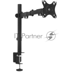 Настольное крепление Wize WDA1-32 для одного монитора 14"-32", газовая пружина, VESA 75x75, 100x100, черный