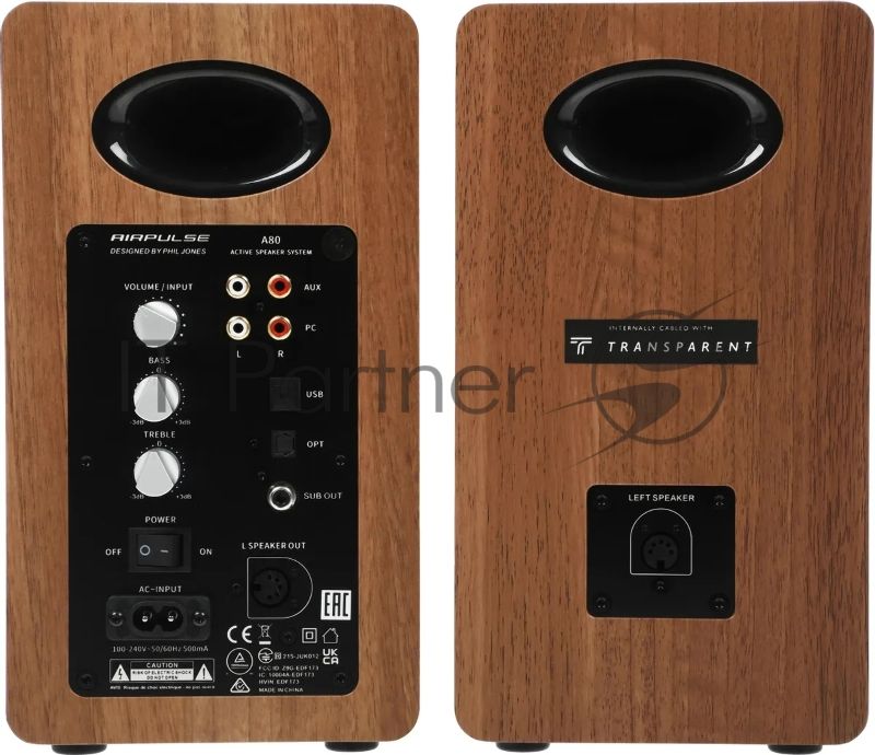 Колонки Edifier Airpulse A80 2.0 гр.орех 100Вт BT