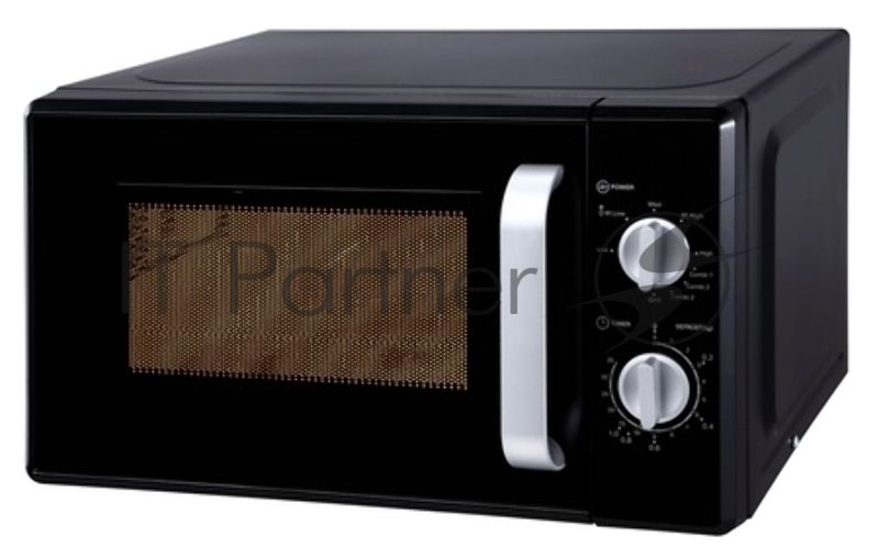 Микроволновая печь Horizont 20MW700-1478AAB черный, 20 л, 700 Вт, переключатели - поворотный механизм