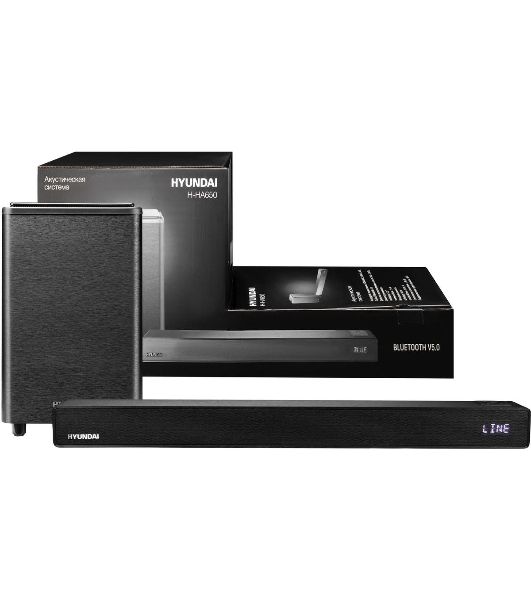 Микросистема Hyundai H-HA650 черный 150Вт FM USB BT SD/MMC/MS