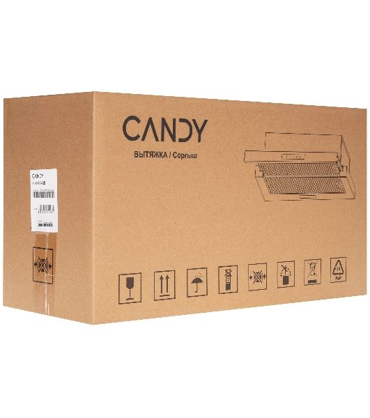 Вытяжка встраиваемая Candy CVXT64SB чёрный, 60 см, 600 м³/ч, 46 дБ