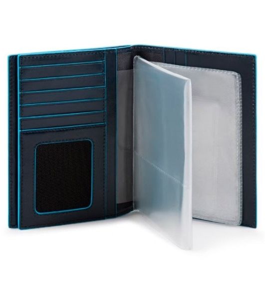 Обложка для документов Piquadro Blue Square PP5246B2R/BLU2 синий натур.кожа