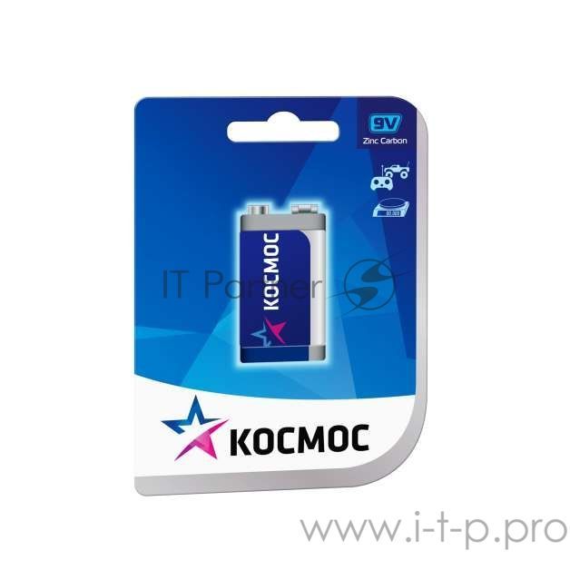 Элемент питания Космос солевой "крона" 6F22 (1S)