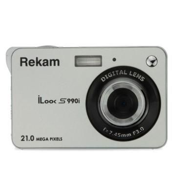 Фотоаппарат Rekam iLook S990i серебристый 21Mpix 2.7" 720p SDHC/MMC CMOS IS el/Li-Ion