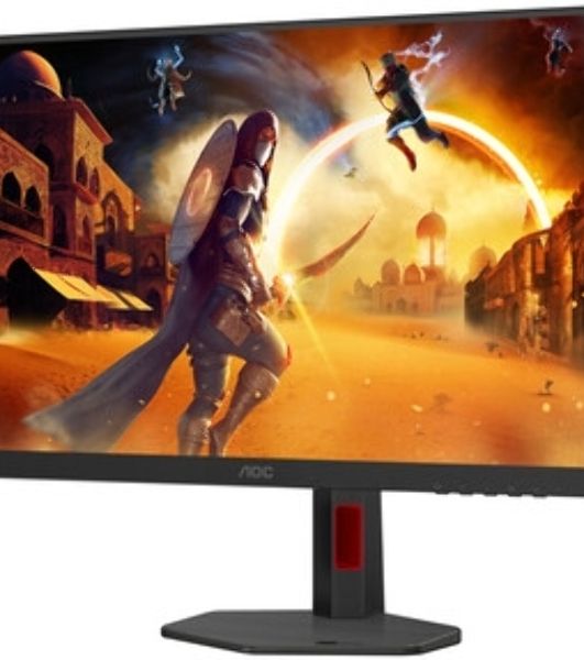 Монитор 27" AOC Q27G4ZR IPS 2560x1440, 240 Гц, 1 мс, 16:9, 400 кд/м², 2xHDMI 2.0, DP 1.4, 3.5 Jack, динамики (2x2 Вт), FreeSync Premium, G-Sync Compatible, черный/красный