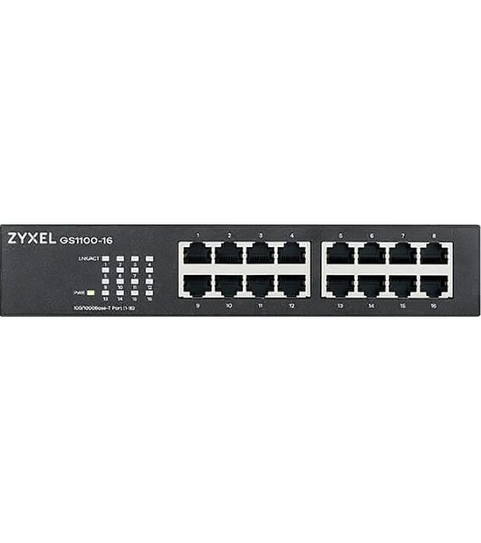Коммутатор Zyxel GS1100-16-EU0103F 16G неуправляемый