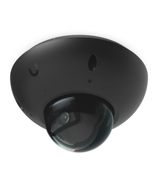 Купольная камера 4K PoE Ubiquiti UniFi Protect Camera G6 Dome Black с ночным видением, интеллектуальным распознаванием и прочным антивандальным корпусом.