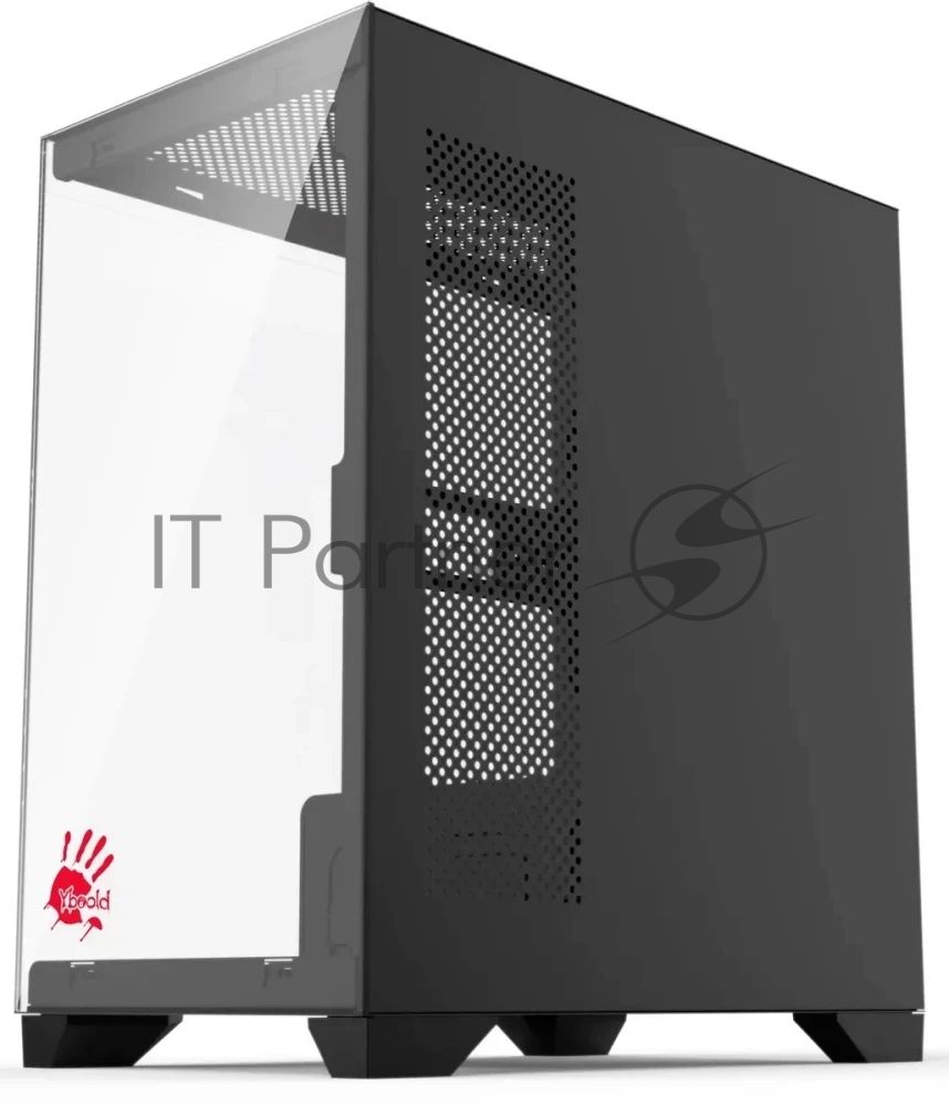 Компьютерный корпус Bloody BD-CC103 черный без БП mATX 7x120мм 1xUSB 2.0 1xUSB 3.0 audio bott PSU