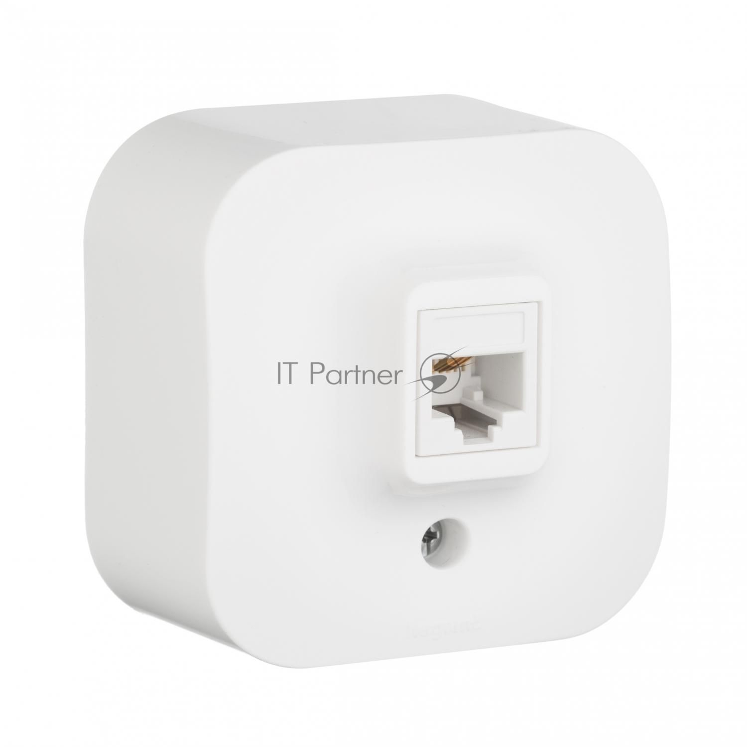 Розетка Legrand 782214 Quteo RJ11 (Белая)