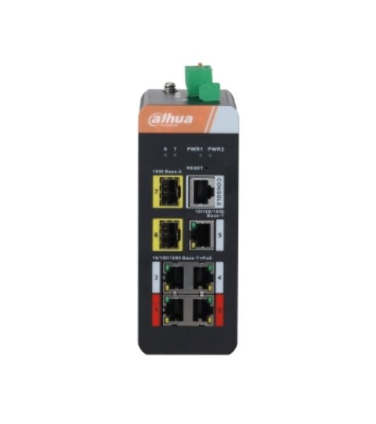 Коммутатор Dahua DH-IS4207-4GT-120 5G 2SFP 4PoE 120W неуправляемый