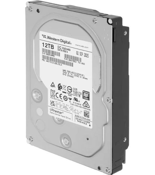 Жесткий диск HDD WD Ultrastar DC HA340 12Tb 7200rpm SATA-III 512Mb 3.5"