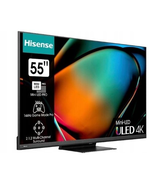 Телевизор Hisense 55" 55U8KQ черный Mini-Led UHD 120Hz Smart TV