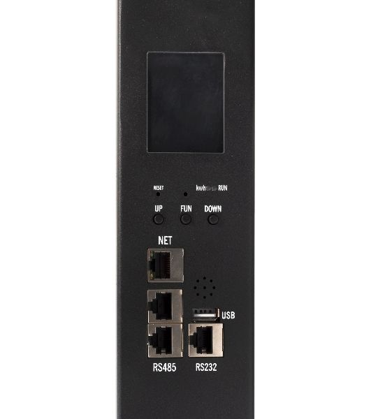 Блок распределения питания Powercom PDU-32AVMS24-18C3-6C9-3P верт.размещ. 18xC13 6xC19 с сетевым мониторингом 3x32A EN 60309 2м