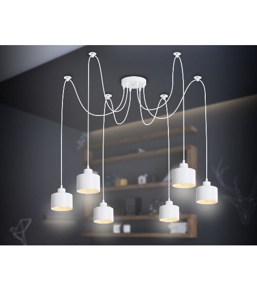 Светильник Ambrella light TR8131/6 WH белый E27*6 max 40W D700*800