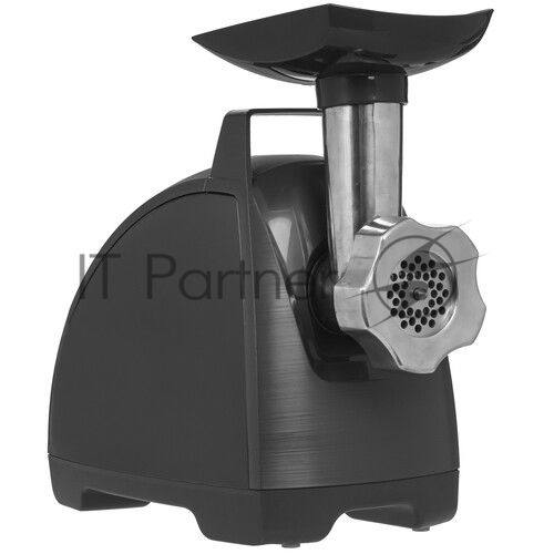 Мясорубка электрическая Moulinex ME682832 черный, 2000 Вт, 2.6 кг/мин, реверс, защита от перегрузки, насадки - 4