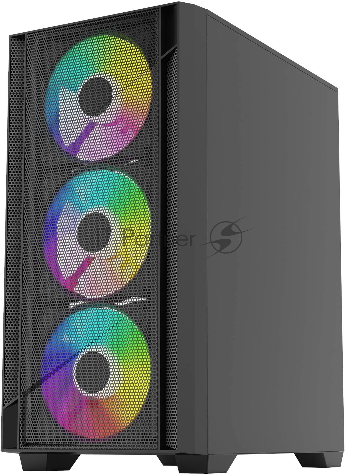 Корпус Bloody CC-124-BK, Mini-Tower, чёрный