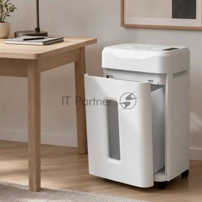 Шредер Office Kit S230TS белый (секр.P-7) фрагменты 6лист. 29лтр.