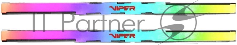 Оперативная память Patriot Memory Viper Venom, DDR5, 64GB (2x32GB), 6000 MHz, CL30, DIMM, с радиаторами, RGB, серебристый/черный