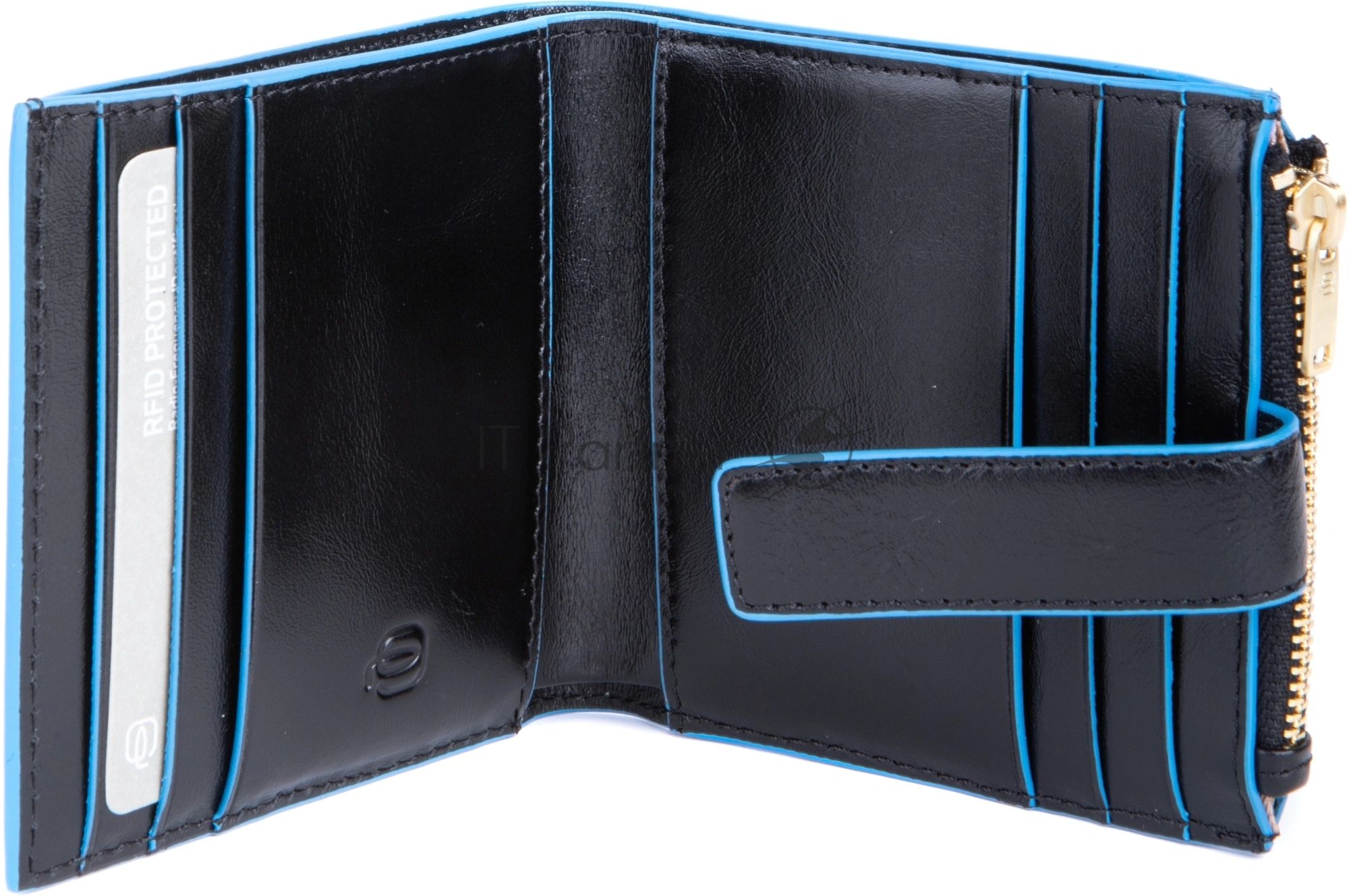 Картхолдер Piquadro Blue Square PP6843B2R/N черный, натуральная кожа