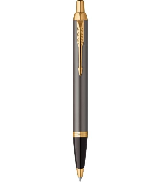 Ручка шариковая Parker IM Premium Grey Core GT (2214613) M, синие чернила, подарочная коробка