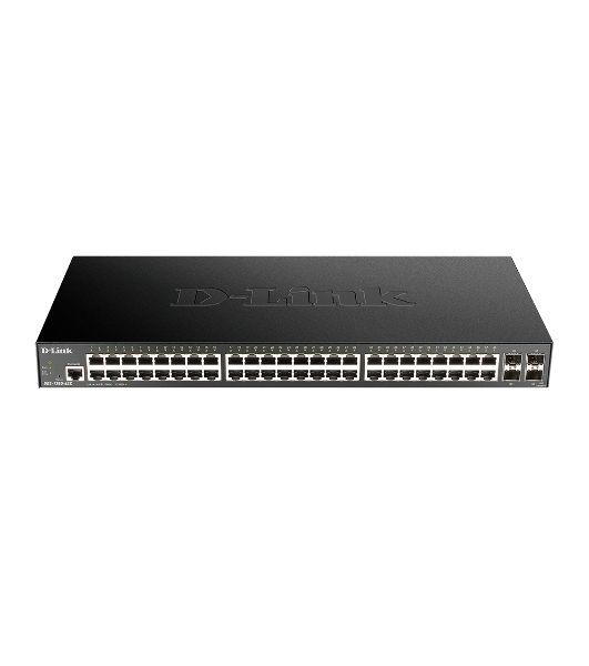 Коммутатор D-Link DGS-1250-52X/A1A, 48×1 Гбит/с + 4×10 Гбит/с SFP+, настраиваемый