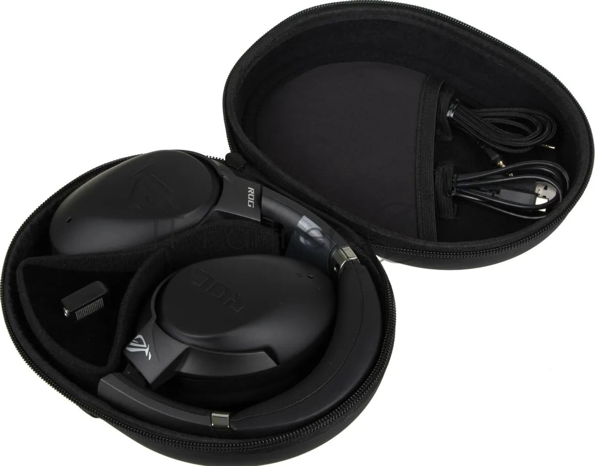 Игровые беспроводные наушники ASUS Strix Go BT (3.5mm, Bluetooth, 40 мм неодимовые магниты, 32 Ом, 20 ~ 20000 Гц, микрофон, 1800 мА.ч, 90YH02Y1-B5UA00)