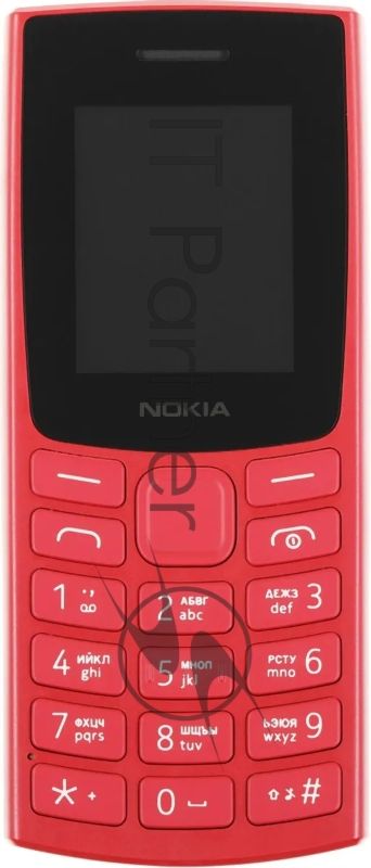 Мобильный телефон Nokia 106 TA-1564 DS EAC 4/4Mb красный