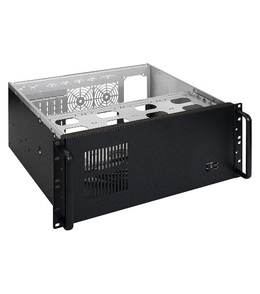 Серверный корпус Procase 4U300-08 Корпус 4U server case,8HDD,черный,без блока питания PS/2 ATX,глубина 300мм, MB ATX 12"x9.6"