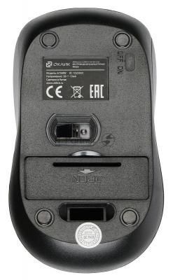 Мышь Oklick 675MW черный/оранжевый оптическая (800dpi) беспроводная USB (2but)