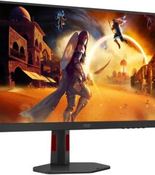 Монитор 27" AOC Q27G4ZR IPS 2560x1440, 240 Гц, 1 мс, 16:9, 400 кд/м², 2xHDMI 2.0, DP 1.4, 3.5 Jack, динамики (2x2 Вт), FreeSync Premium, G-Sync Compatible, черный/красный