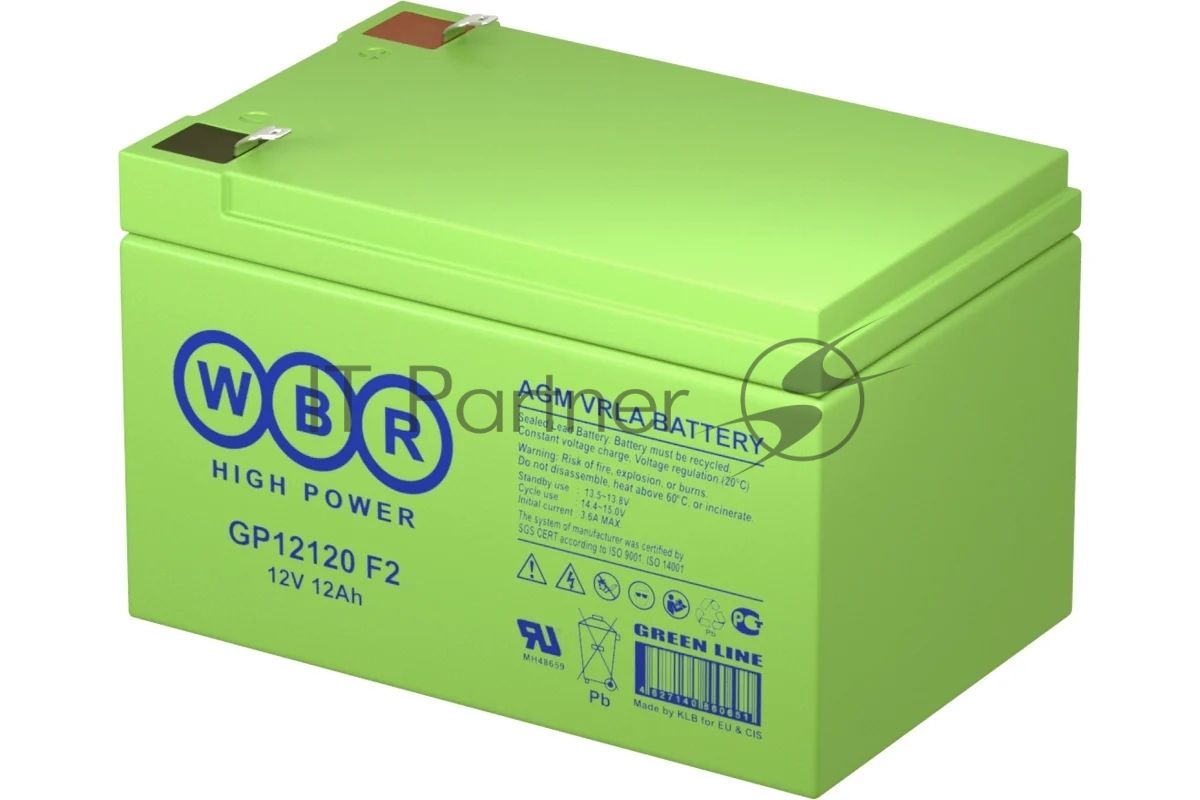 Батарея WBR GP 12120 F2 12V, 12Ah