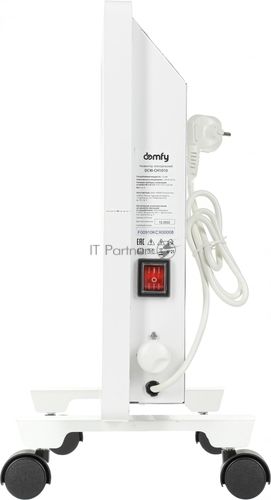 Конвектор Domfy DCW-CH1010 белый, 15 м², 1000 Вт, термостат