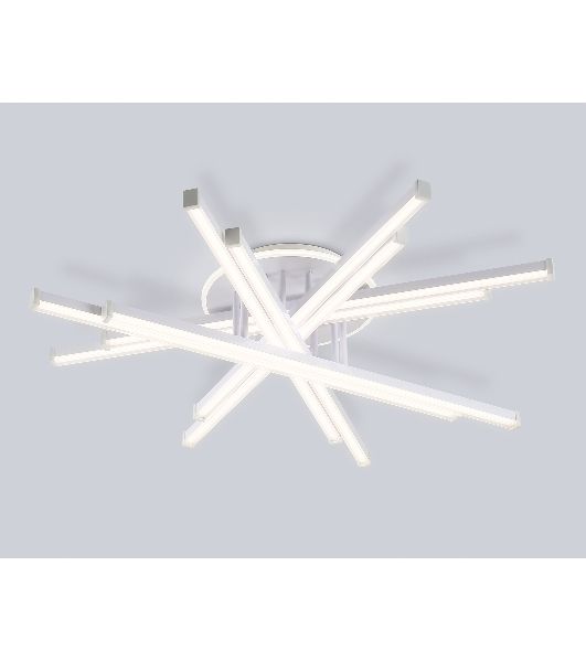 Потолочный светодиодный светильник Ambrella light FL6275 WH белый 134W 3000K-6400K 800*800*165 (ПДУ ИК)